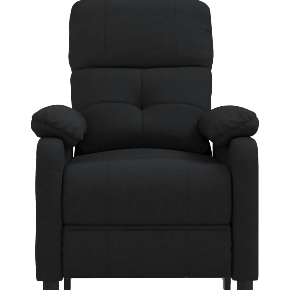 vidaXL Massagestoel elektrisch stof donkergrijs