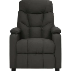 vidaXL Massagestoel elektrisch stof zwart