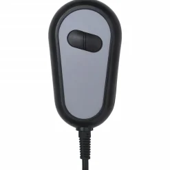 vidaXL Massagestoel elektrisch stof taupe
