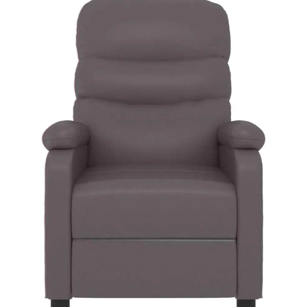 vidaXL Massagestoel kunstleer grijs