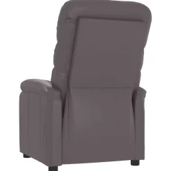 vidaXL Massagestoel kunstleer grijs