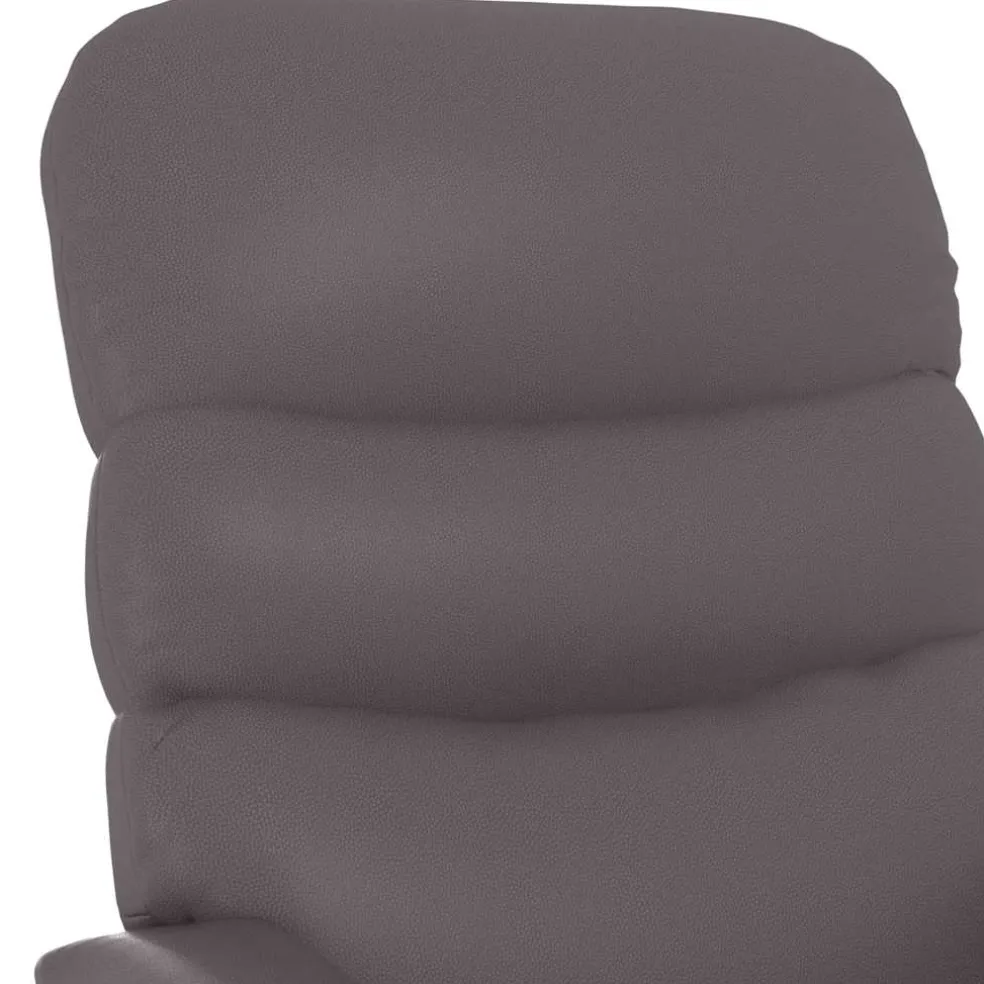vidaXL Massagestoel kunstleer grijs