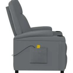 vidaXL Massagestoel kunstleer antracietkleurig