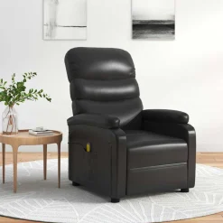 vidaXL Massagestoel kunstleer zwart