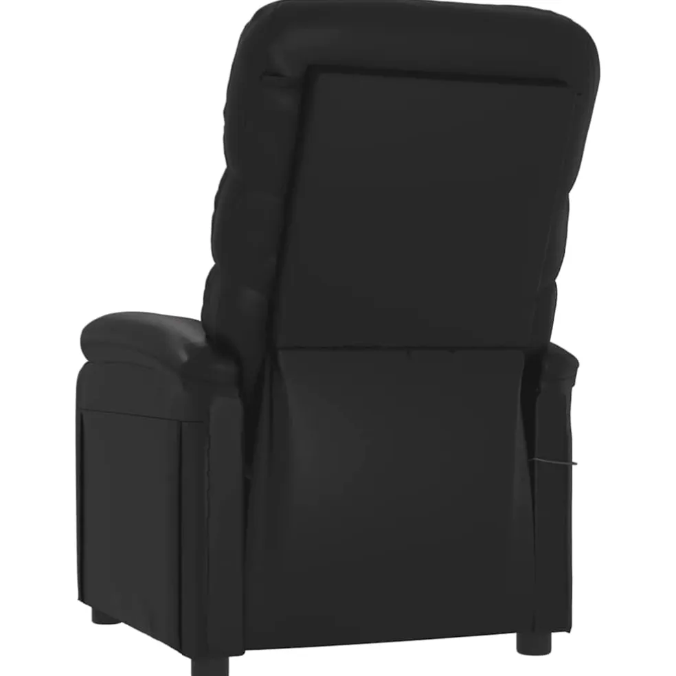 vidaXL Massagestoel kunstleer zwart