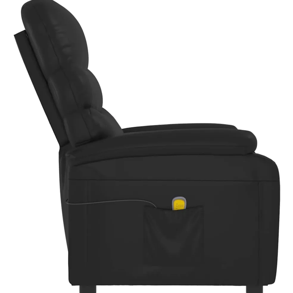 vidaXL Massagestoel kunstleer zwart