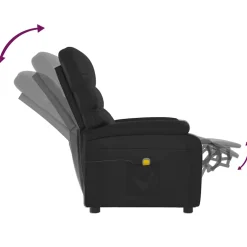vidaXL Massagestoel kunstleer zwart