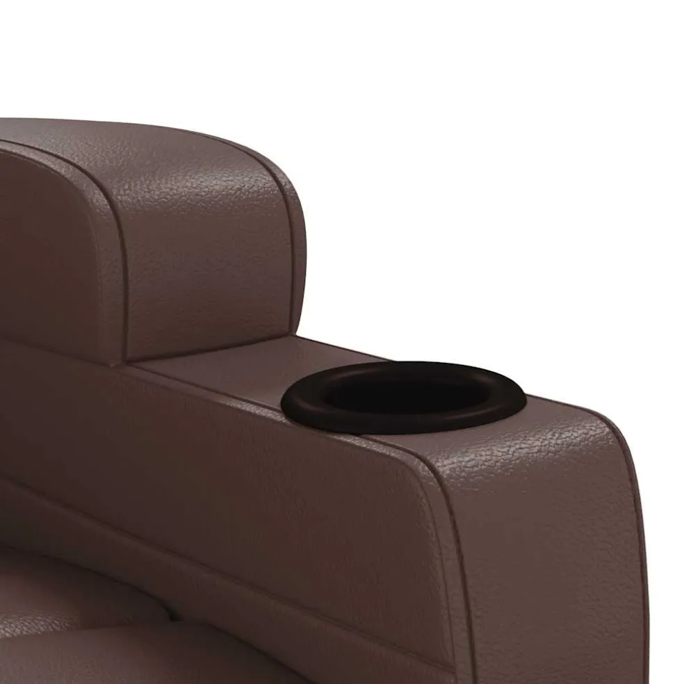 vidaXL Massagestoel kunstleer bruin