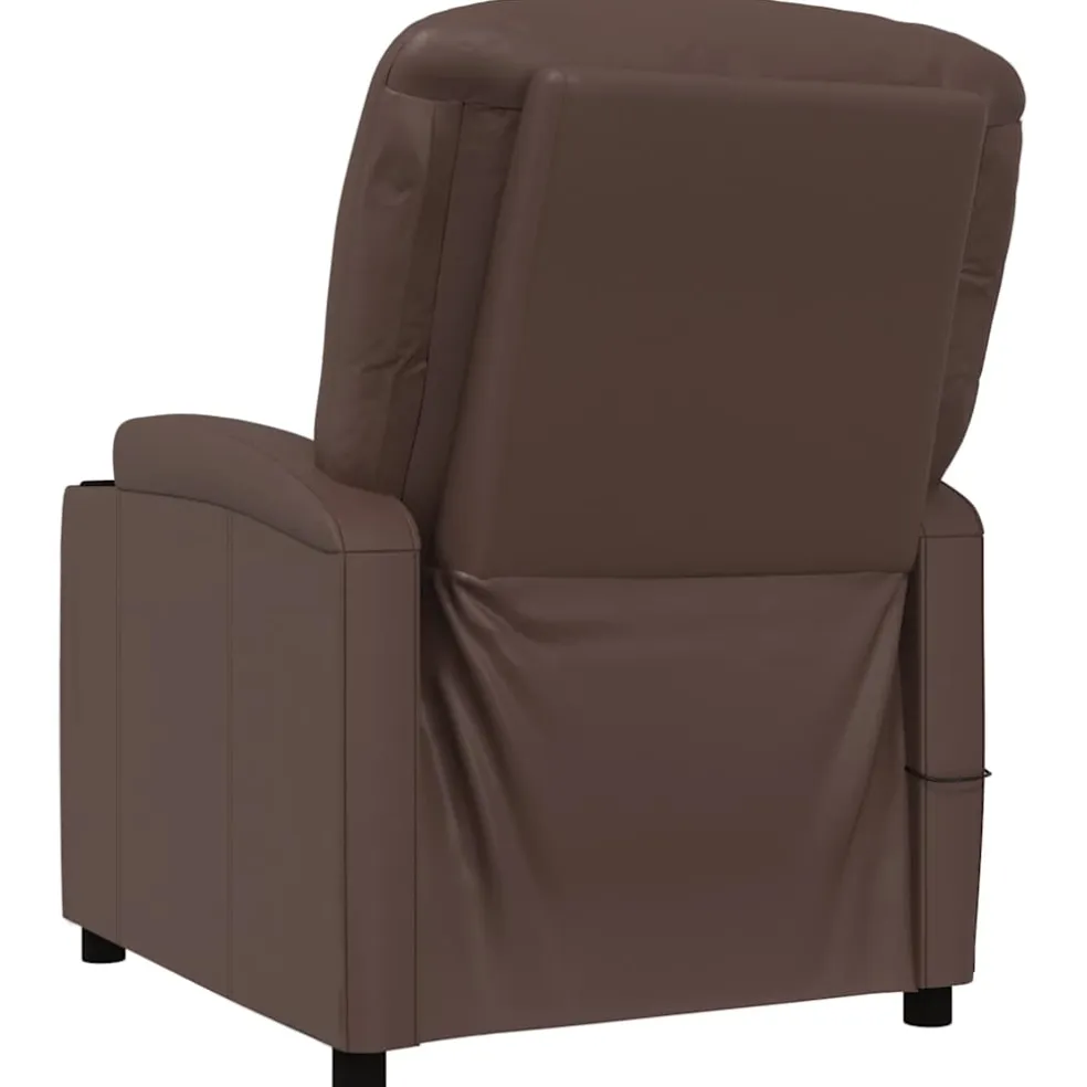 vidaXL Massagestoel kunstleer bruin