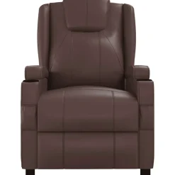 vidaXL Massagestoel kunstleer bruin
