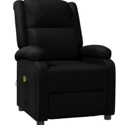 vidaXL Massagestoel kunstleer zwart