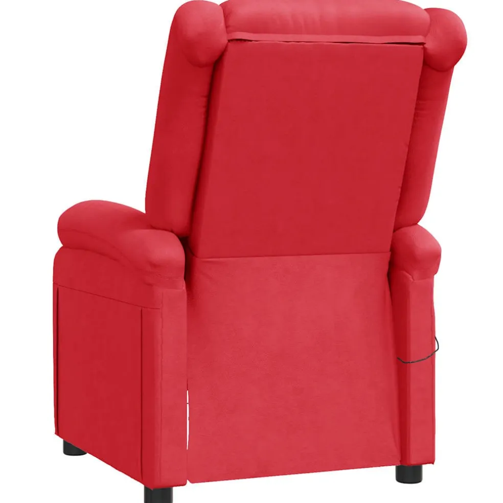 vidaXL Massagestoel kunstleer rood