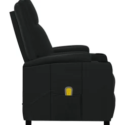 vidaXL Massagestoel kunstleer zwart