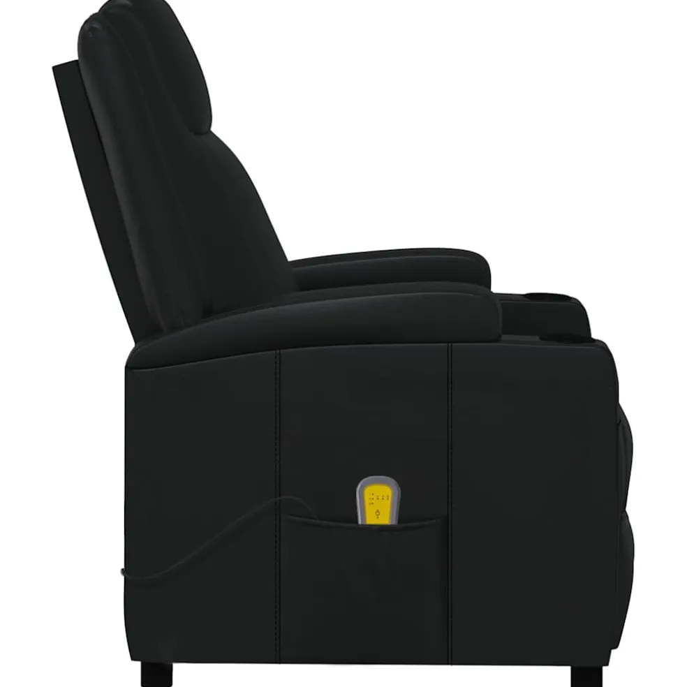 vidaXL Massagestoel kunstleer zwart
