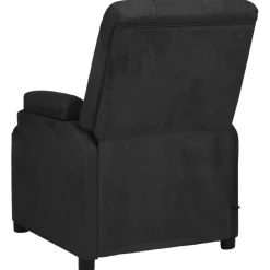 vidaXL Massagestoel microvezelstof zwart