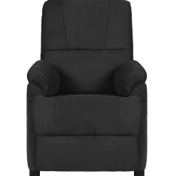vidaXL Massagestoel microvezelstof zwart