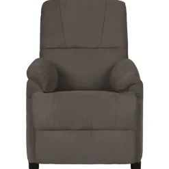 vidaXL Massagestoel microvezelstof donkergrijs