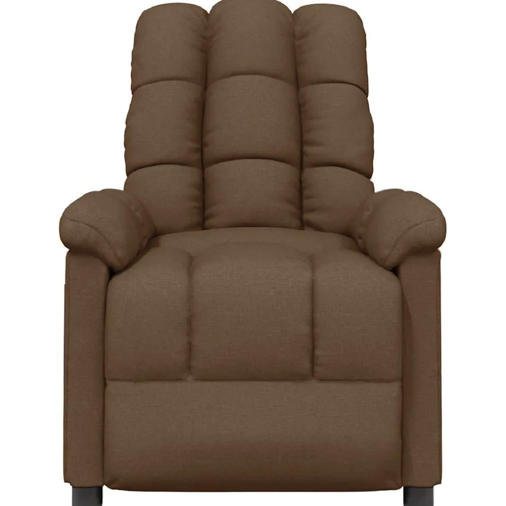 vidaXL Massagestoel stof bruin