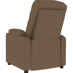 vidaXL Massagestoel stof bruin