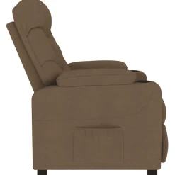 vidaXL Massagestoel stof bruin