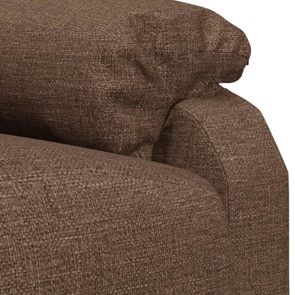 vidaXL Massagestoel stof bruin