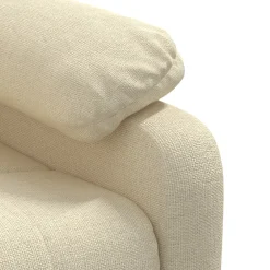 vidaXL Massagestoel stof crèmekleurig