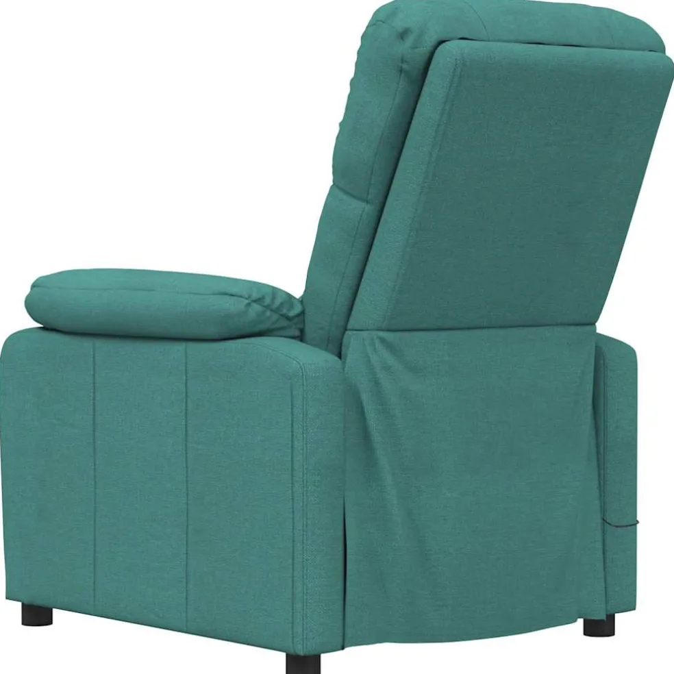 vidaXL Massagestoel stof donkergroen