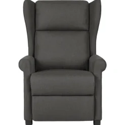 vidaXL Massagestoel stof donkergrijs