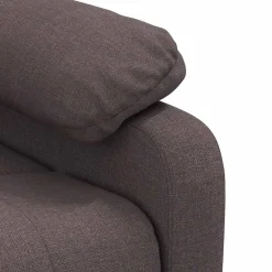 vidaXL Massagestoel stof donkerbruin