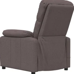 vidaXL Massagestoel stof donkerbruin