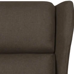 vidaXL Massagestoel stof donkerbruin