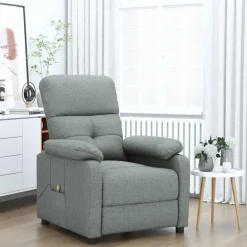 vidaXL Massagestoel stof donkergroen