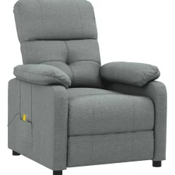 vidaXL Massagestoel stof donkergroen