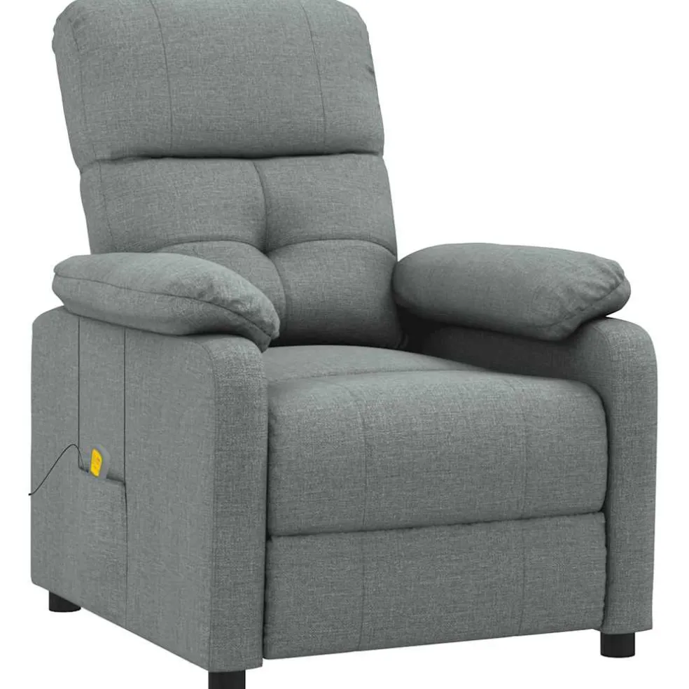 vidaXL Massagestoel stof donkergroen