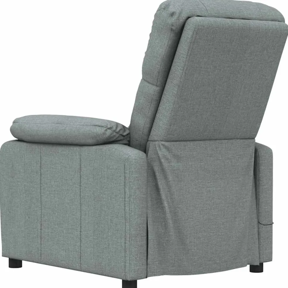 vidaXL Massagestoel stof donkergroen