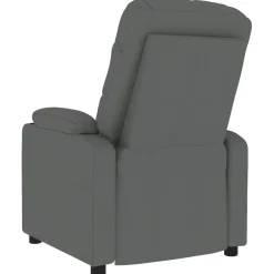vidaXL Massagestoel stof donkergrijs