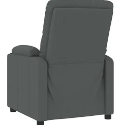 vidaXL Massagestoel stof donkergrijs