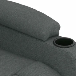 vidaXL Massagestoel stof donkergrijs
