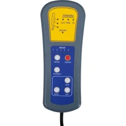 vidaXL Massagestoel stof donkergrijs