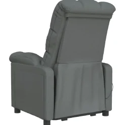 vidaXL Massagestoel stof donkergrijs