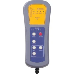 vidaXL Massagestoel stof donkergrijs