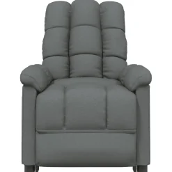 vidaXL Massagestoel stof donkergrijs