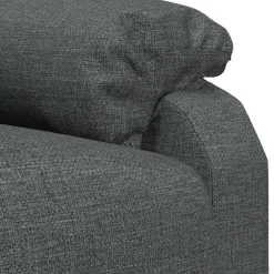 vidaXL Massagestoel stof donkergrijs