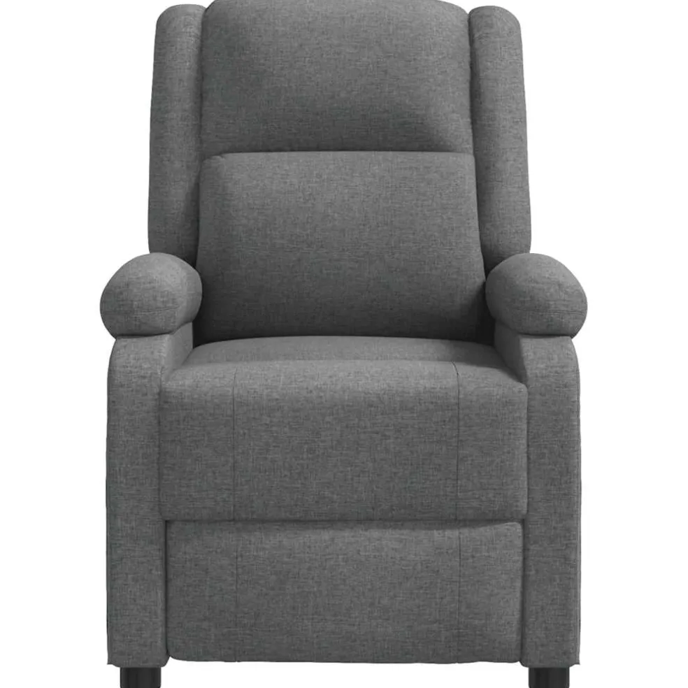 vidaXL Massagestoel stof donkergrijs