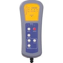 vidaXL Massagestoel stof donkergrijs