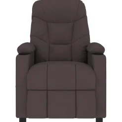 vidaXL Massagestoel stof donkerbruin