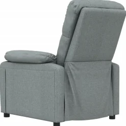 vidaXL Massagestoel stof donkergrijs