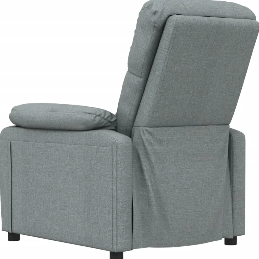 vidaXL Massagestoel stof donkergrijs