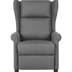 vidaXL Massagestoel stof lichtgrijs