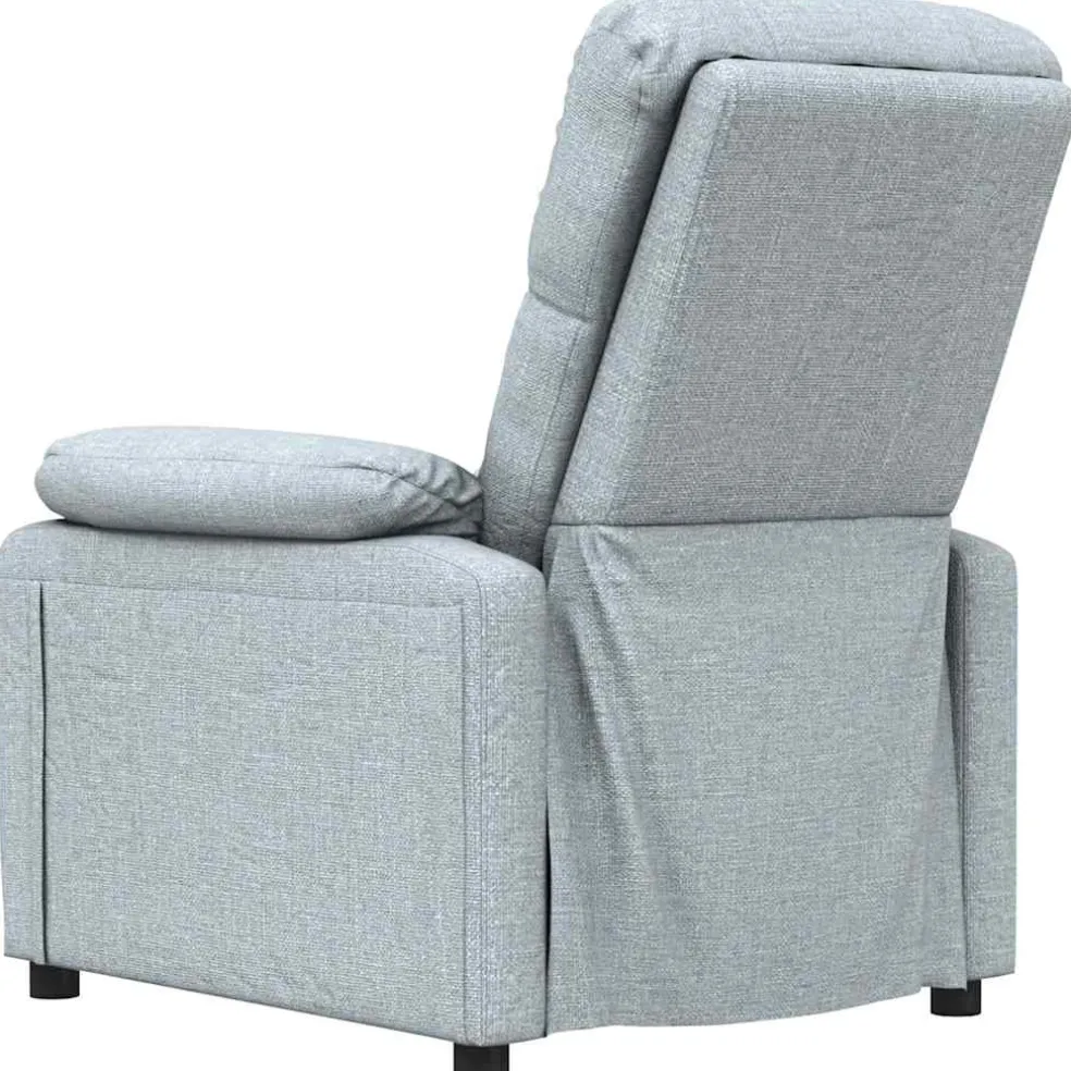vidaXL Massagestoel stof lichtgrijs